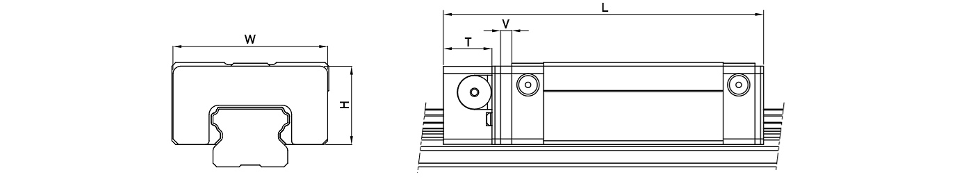 HIWIN Linear Guideway EG Dimensions